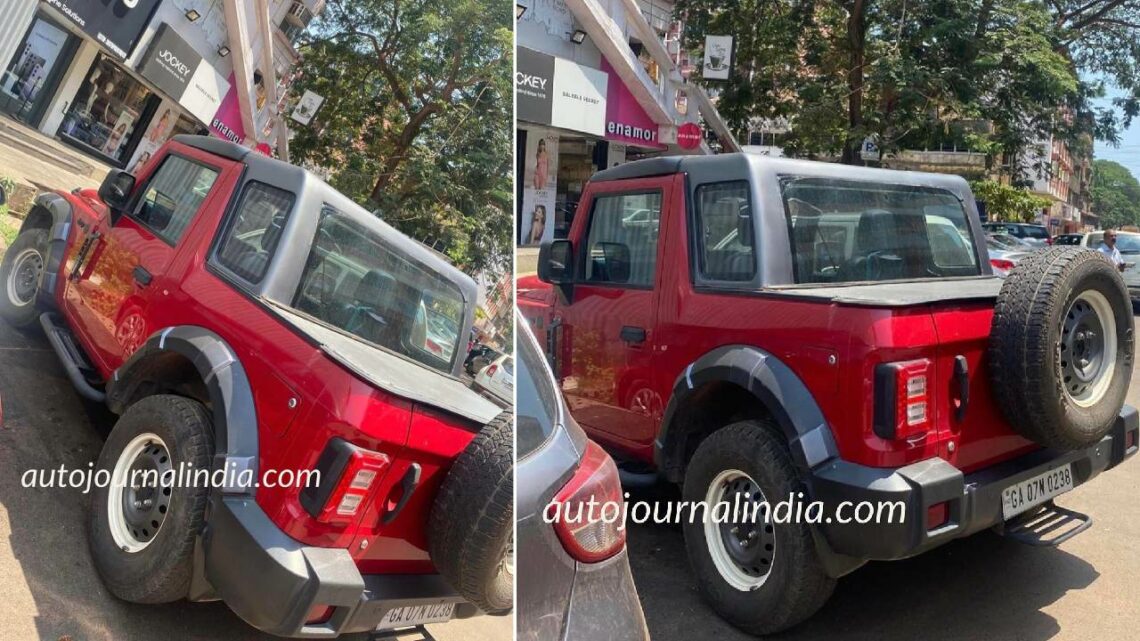 Mahindra Thar Modified into Pickup Truck