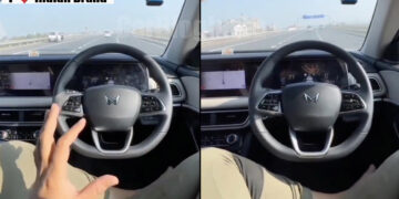 mahindra xuv700 feet on seat indian brand