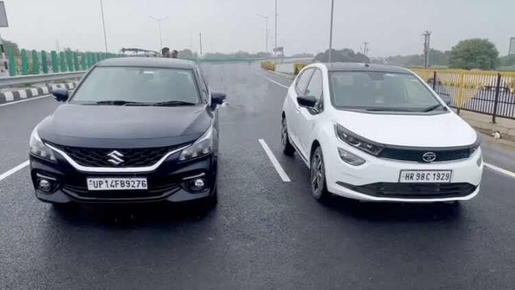 Maruti Baleno Vs Tata Altroz Drag Race