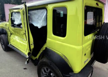 maruti jimny 5-door first-ever accident