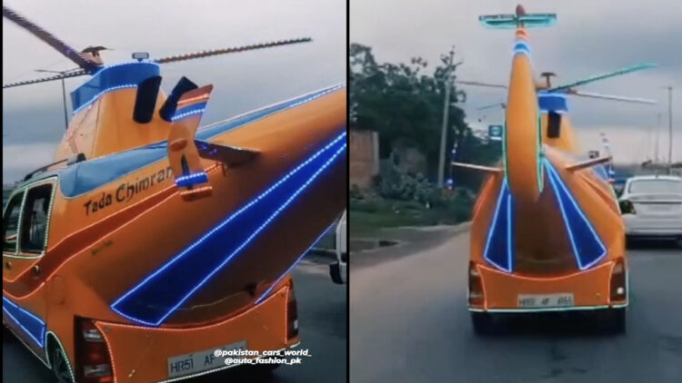 maruti wagon r helicopter replica