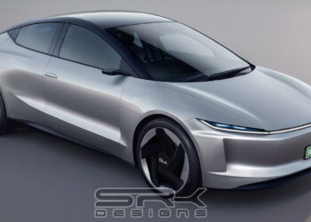 ola electric car rendering front three quarters