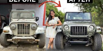 old to new mahindra thar conversion