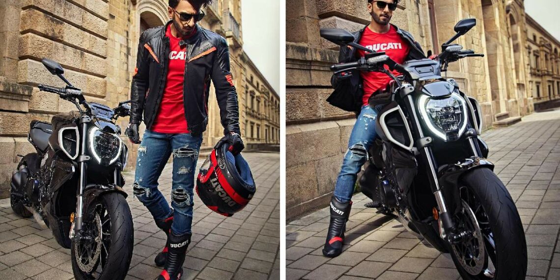Ranveer Singh Ducati Diavel V4 Brand Ambassador