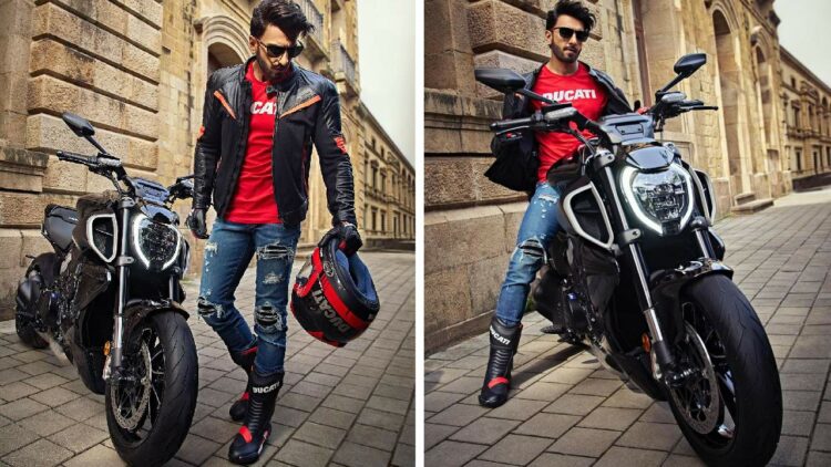 Ranveer Singh Ducati Diavel V4 Brand Ambassador