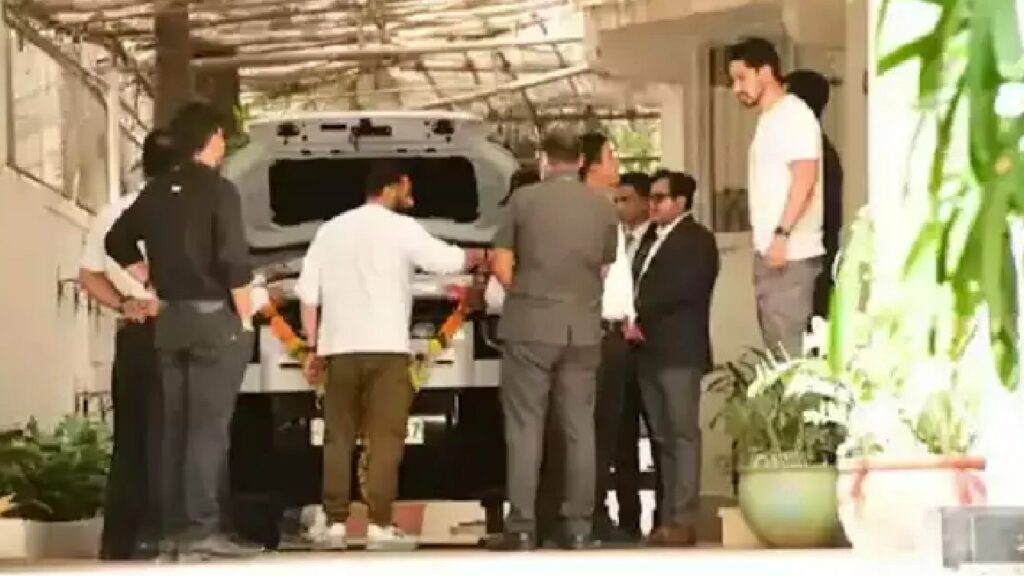 Sunny Deol with Land Rover Defender