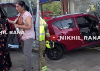 Indian Granny Drives Suzuki Ignis into Shop in UK