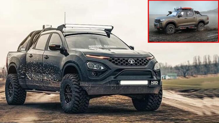 Tata Harrier Pickup Mahindra global Pikup Concept Rival