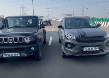 Tata Nexon vs Maruti Jimny Drag Race