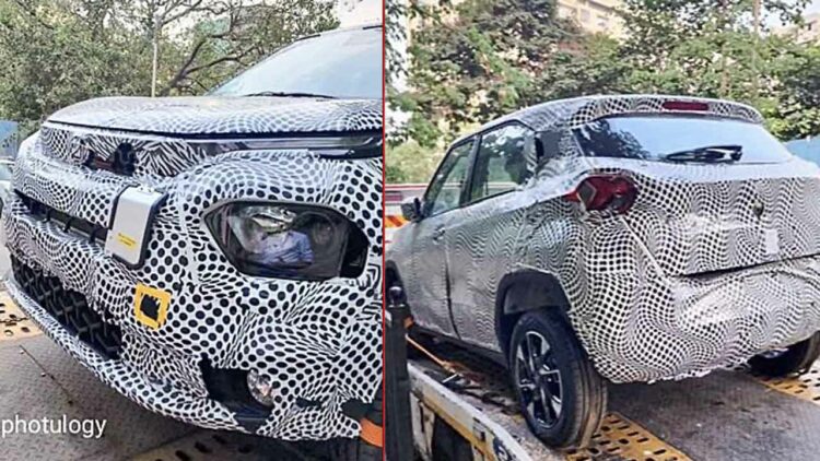 Tata Punch Ev Front Rear Test Mule