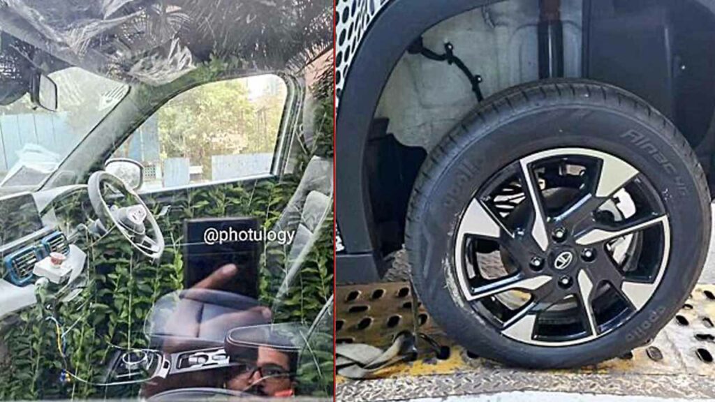 tata punch ev interior alloy wheel