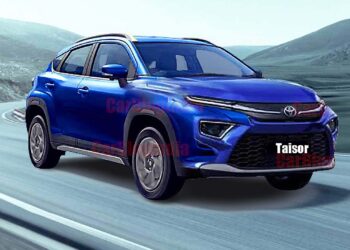 Maruti Fronx-based Toyota Urban Cruiser Taisor front three quarters rendering