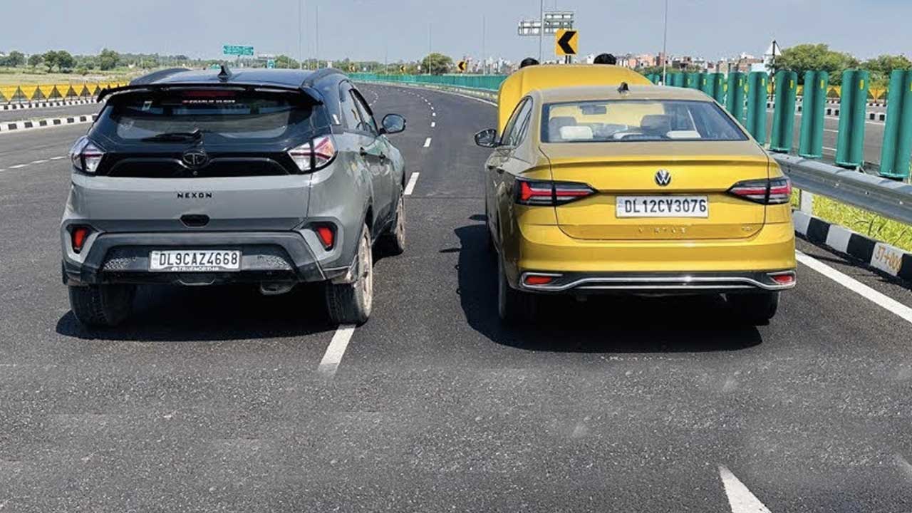 VW Virtus vs Tata Nexon Drag Race