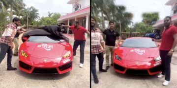 youtuber jai shree ram lamborghini huracan