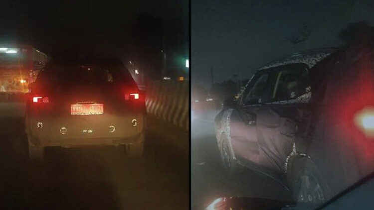 2023 hyundai creta facelift rear chennai spy shot