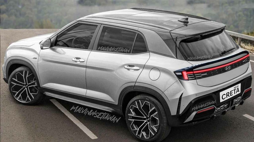 2024 Hyundai Creta Facelift Rear Lamborghini Urus Look