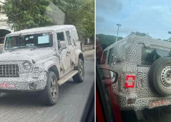 5-Door Mahindra Thar Spotted