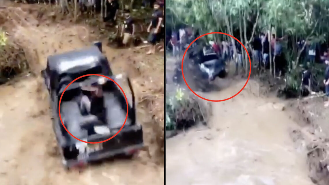 Maruti Gypsy Off road Passenger Thrown out