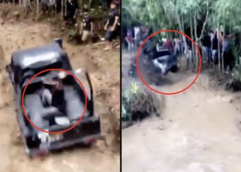 Maruti Gypsy Off-Road Passenger Thrown Out