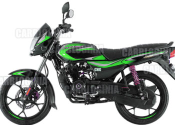 bajaj platina cng side profile rendering