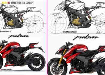 bajaj pulsar 400cc rendering