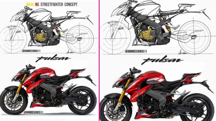 Bajaj Pulsar 400cc Rendering