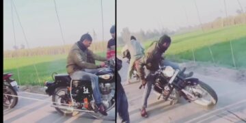 Bajaj Pulsar 220 vs RE Bullet Tug of War