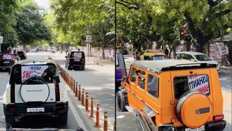 Mercedes G wagon and Toyota Fortuner