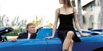 Donald trump girl car
