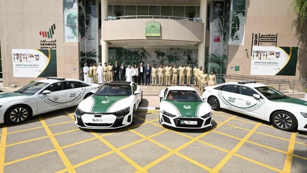 dubai police audi car fleet