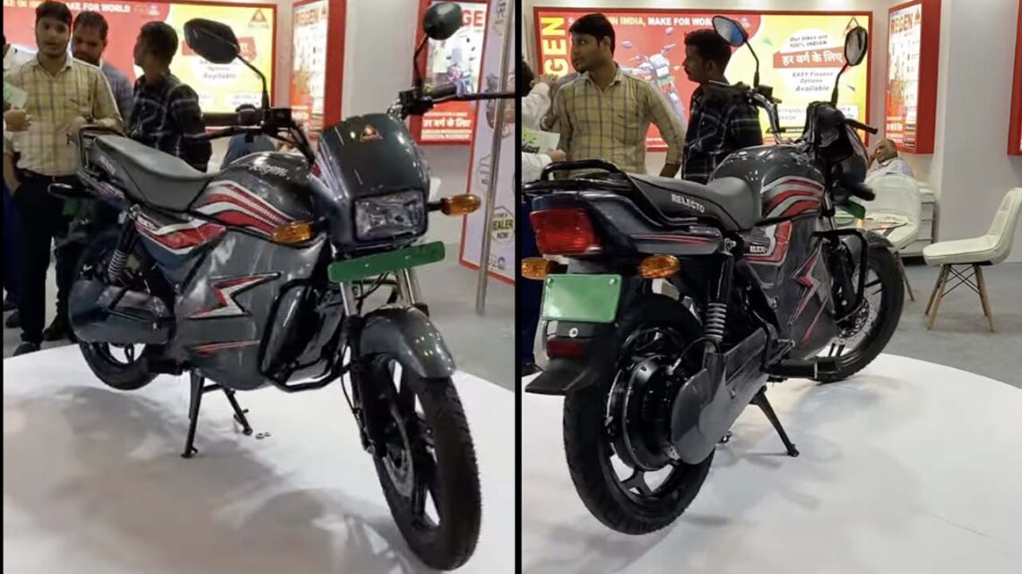 hero splendor electric bike front rear