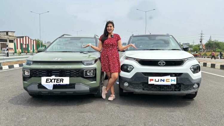 Hyundai Exter Vs Tata Punch