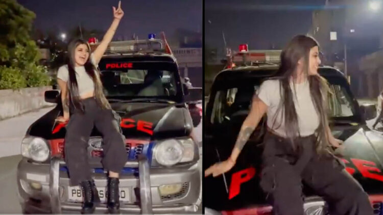 instagrammer punjab police mahindra scorpio reel