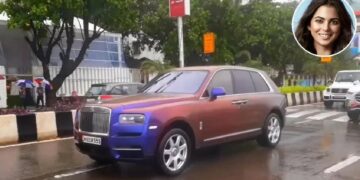 Isha Ambani Rolls Royce Cullinan Colour-Changing Wrap