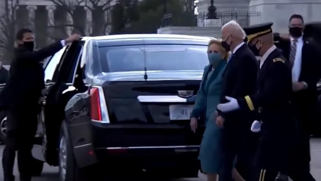 Joe Biden with Cadillac Beast