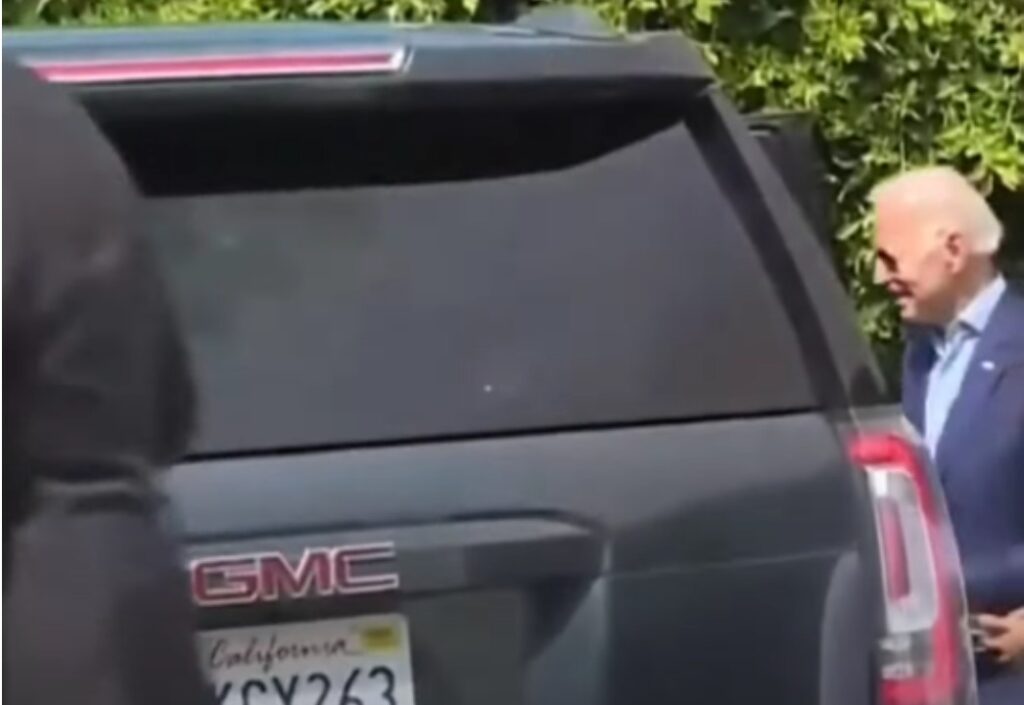 Joe Biden with GMC Yukon