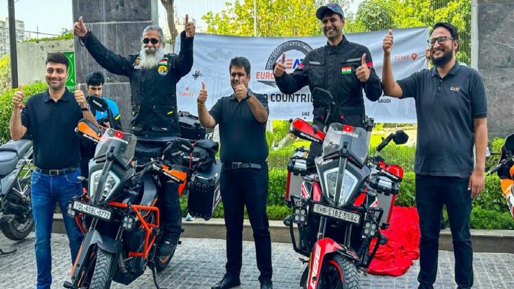 Ktm Riders Travel from India to Europe and Middle East