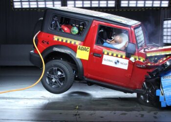 mahindra thar safety rating