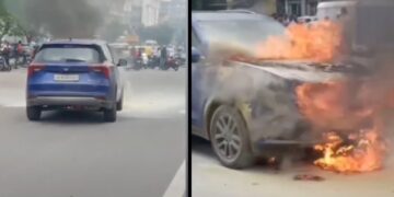 Mahindra XUV700 Catches Fire