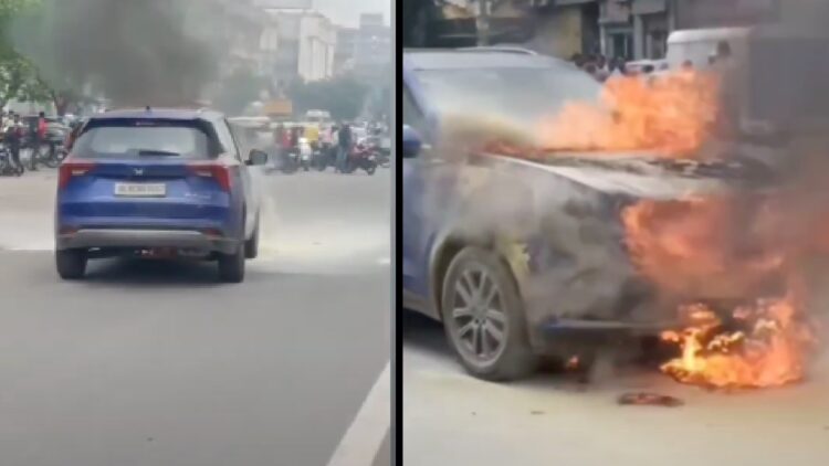 Mahindra Xuv700 Catches Fire