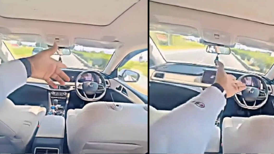 Mahindra XUV700 Driver Back Seat ADAS Misuse