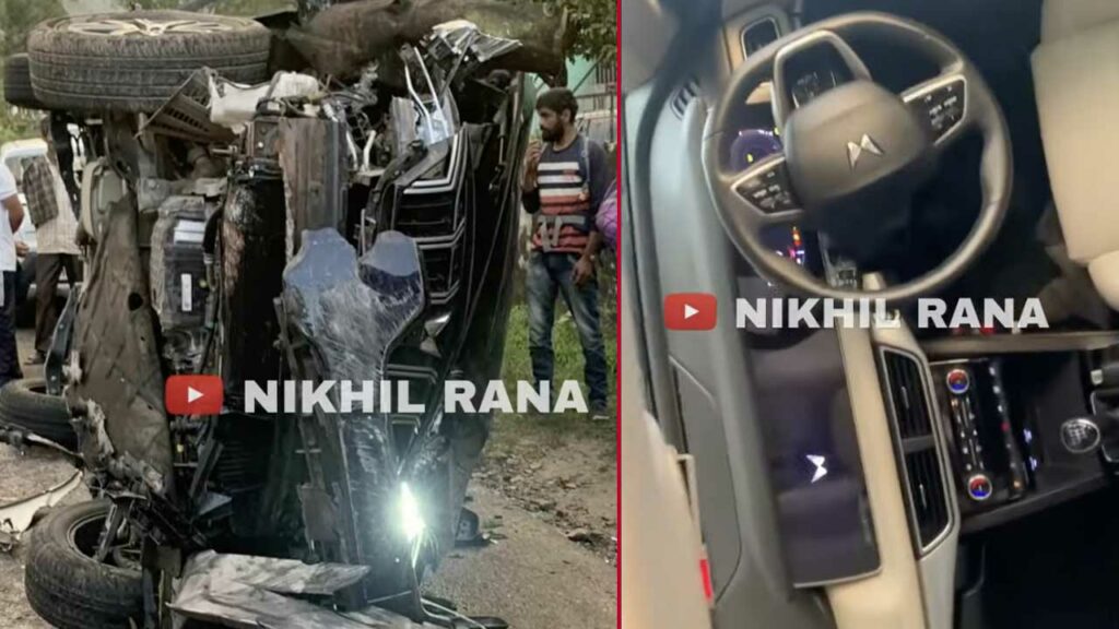 Mahindra XUV700 Rolls Over, Keeps All Safe Inspite of Airbags Not