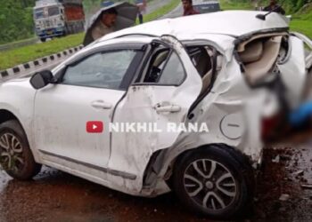 Maruti Dzire Crash Driver Not Wearing Seatbelt