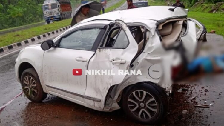 Maruti Dzire Crash Driver Not Wearing Seatbelt