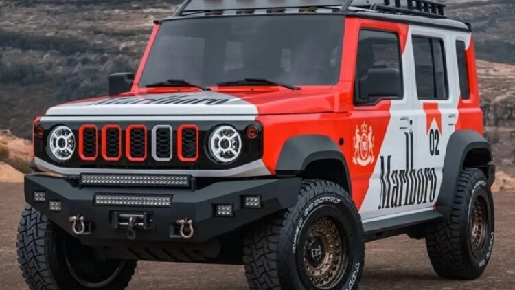 Maruti Jimny with Marlboro Livery