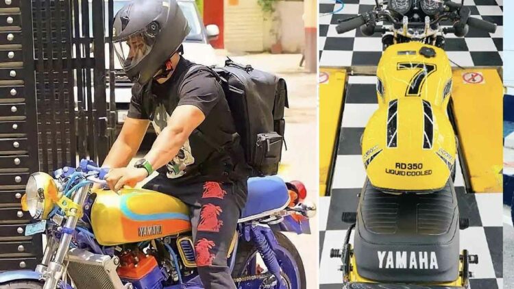 Ms Dhoni Modified Yamaha Rd350