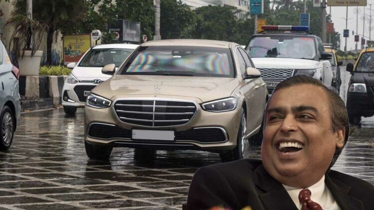mukesh ambani Mercedes S680 Guard