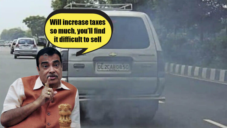 niitin gadkari tax diesel cars