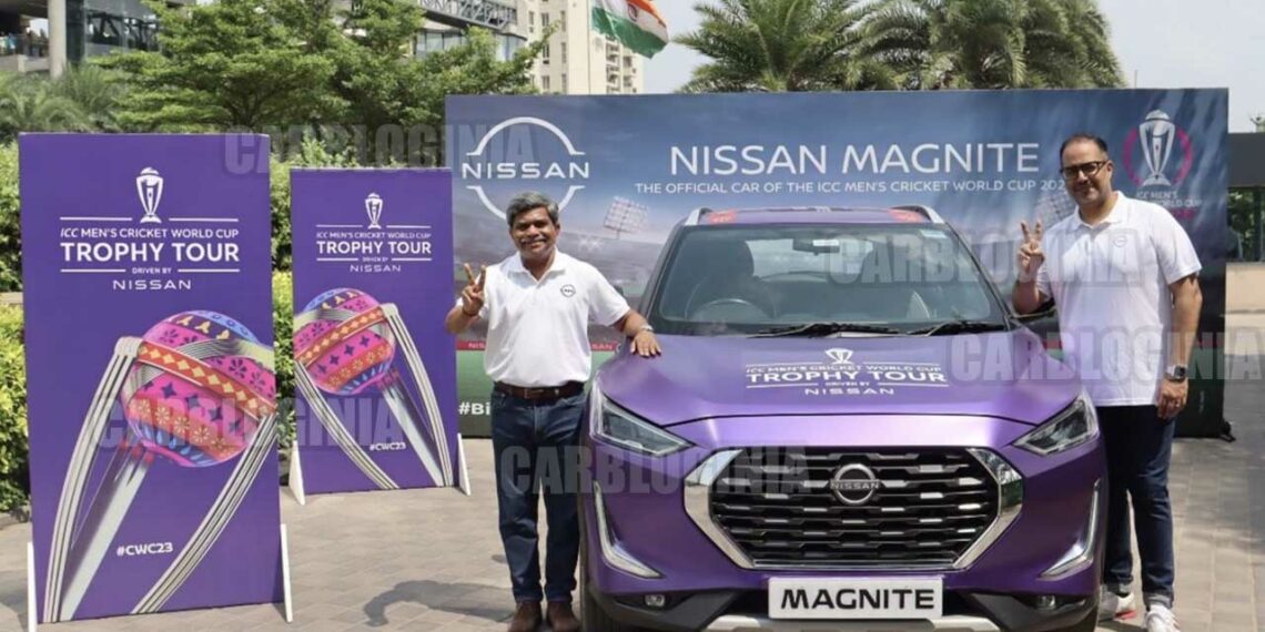 nissan magnite icc world cup official car