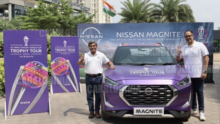 nissan magnite icc world cup official car